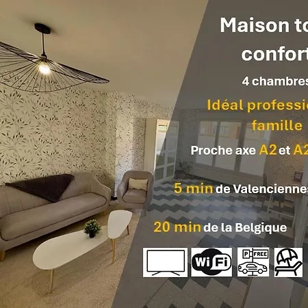 Maison Chaleureuse Et Spacieuse Holiday home Marly (Nord)